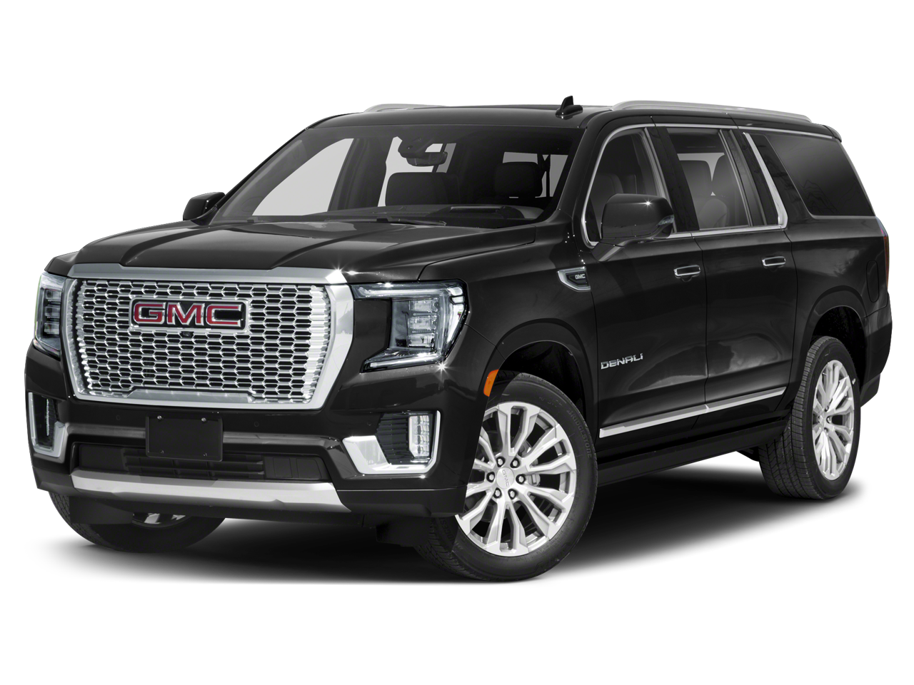 2023 GMC Yukon XL Denali in White Frost Tricoat — front three-quarter view