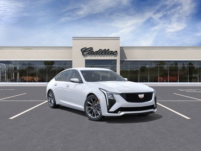 2026 Cadillac CT5-V V-Series in Summit White — front three-quarter view