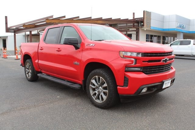 2021 Chevrolet Silverado 1500 RST in Red Hot — front three-quarter view